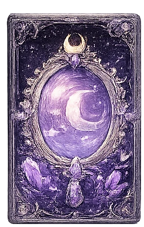 Crescent egg with lotus